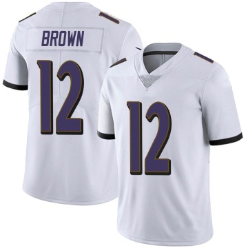 Anthony Brown Men's White Limited Vapor Untouchable Jersey