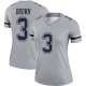 Anthony Brown Women's Brown Legend Inverted Gray Jersey