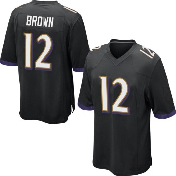 Anthony Brown Youth Black Game Jersey