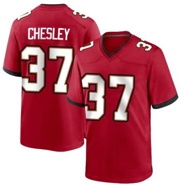 Anthony Chesley Men's Red Game Team Color Jersey