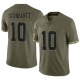 Anthony Schwartz Youth Olive Limited 2022 Salute To Service Jersey