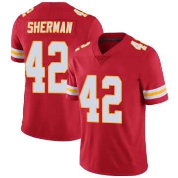Anthony Sherman Men's Red Limited Team Color Vapor Untouchable Jersey