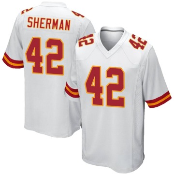 Anthony Sherman Youth White Game Jersey
