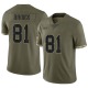 Antonio Brown Men's Brown Limited Olive 2022 Salute To Service Jersey