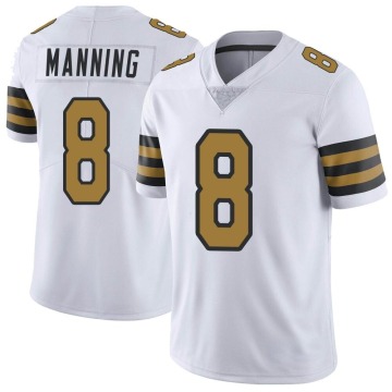 Archie Manning Men's White Limited Color Rush Jersey
