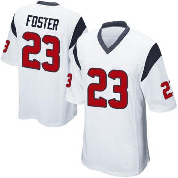 Arian Foster Men's White Game Jersey