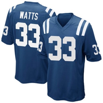 Armani Watts Men's Royal Blue Game Team Color Jersey