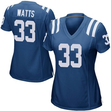 Armani Watts Women's Royal Blue Game Team Color Jersey