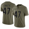 Arnold Ebiketie Men's Olive Limited 2022 Salute To Service Jersey