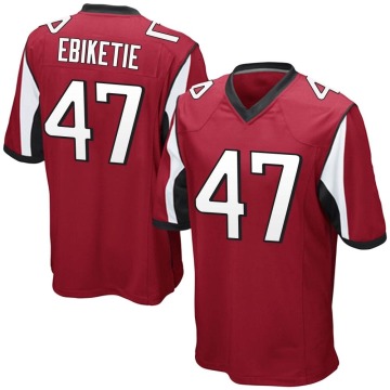 Arnold Ebiketie Men's Red Game Team Color Jersey
