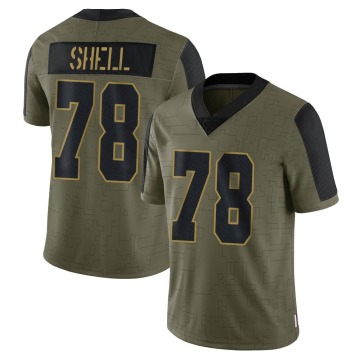 Art Shell Men's Olive Limited 2021 Salute To Service Jersey
