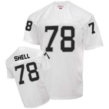 Art Shell Men's White Authentic Throwback Jersey