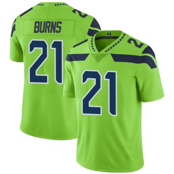 Artie Burns Youth Green Limited Color Rush Neon Jersey