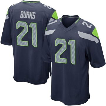 Artie Burns Youth Navy Game Team Color Jersey