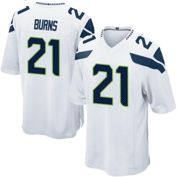Artie Burns Youth White Game Jersey