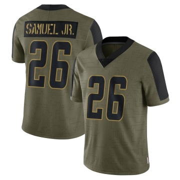 Asante Samuel Jr. Youth Olive Limited 2021 Salute To Service Jersey