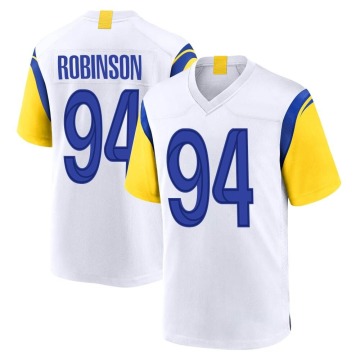 A'Shawn Robinson Youth White Game Jersey