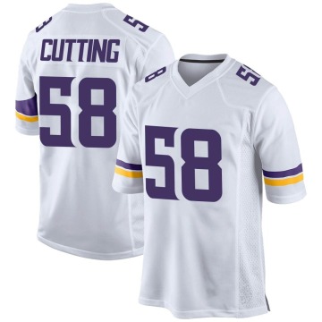 Austin Cutting Youth White Game Jersey