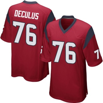 Austin Deculus Youth Red Game Alternate Jersey