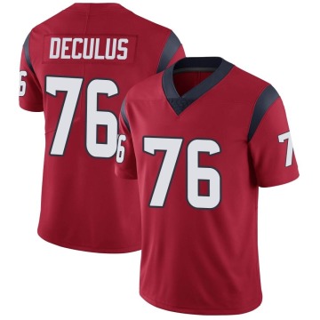 Austin Deculus Youth Red Limited Alternate Vapor Untouchable Jersey