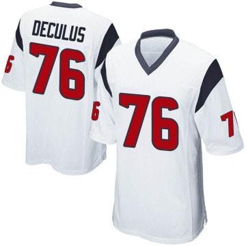 Austin Deculus Youth White Game Jersey