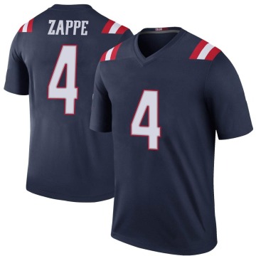 Bailey Zappe Youth Navy Legend Color Rush Jersey