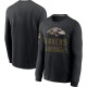 Baltimore Ravens Men's Black 2020 Salute to Service Sideline Performance Long Sleeve T-Shirt