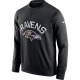 Baltimore Ravens Men's Black Sideline Circuit Performance Sweatshirt