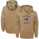 Baltimore Ravens Youth Khaki 2019 Salute to Service Therma Pullover Hoodie
