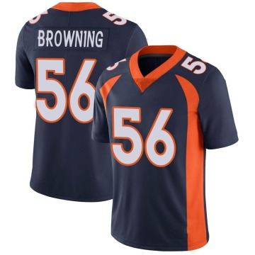 Baron Browning Youth Brown Limited Navy Vapor Untouchable Jersey