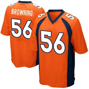 Baron Browning Youth Orange Game Team Color Jersey