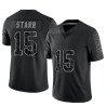 Bart Starr Men's Black Limited Reflective Jersey