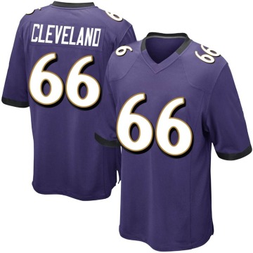 Ben Cleveland Youth Purple Game Team Color Jersey