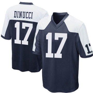 Ben DiNucci Youth Navy Blue Game Throwback Jersey