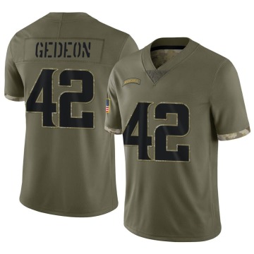 Ben Gedeon Men's Olive Limited 2022 Salute To Service Jersey