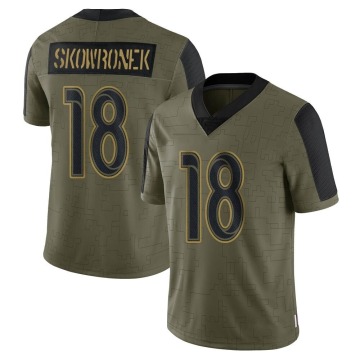 Ben Skowronek Youth Olive Limited 2021 Salute To Service Jersey