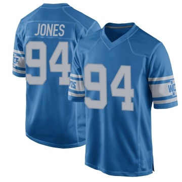 Benito Jones Youth Blue Game Throwback Vapor Untouchable Jersey