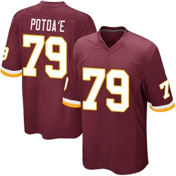 Benning Potoa'e Youth Game Burgundy Team Color Jersey