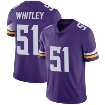 Benton Whitley Men's Purple Limited Team Color Vapor Untouchable Jersey