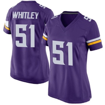 Benton Whitley Women's Purple Game Team Color Jersey