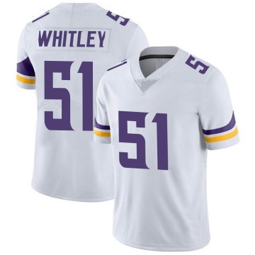 Benton Whitley Youth White Limited Vapor Untouchable Jersey