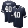 Bill Bates Youth Navy Game Team Color Jersey