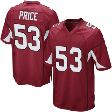 Billy Price Youth Game Cardinal Team Color Jersey