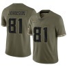 Bisi Johnson Men's Olive Limited 2022 Salute To Service Jersey