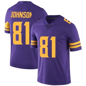 Bisi Johnson Men's Purple Limited Color Rush Jersey