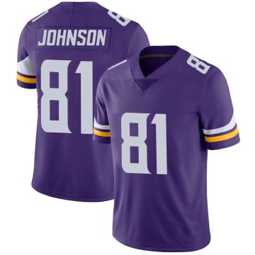 Bisi Johnson Men's Purple Limited Team Color Vapor Untouchable Jersey
