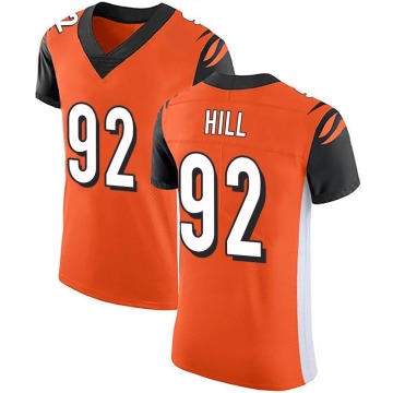 BJ Hill Men's Orange Elite Alternate Vapor Untouchable Jersey