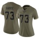 Blake Hance Women's Olive Limited 2022 Salute To Service Jersey