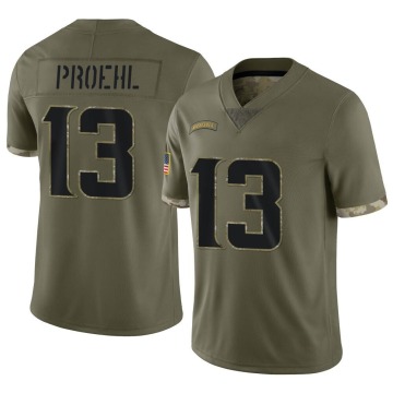 Blake Proehl Men's Olive Limited 2022 Salute To Service Jersey