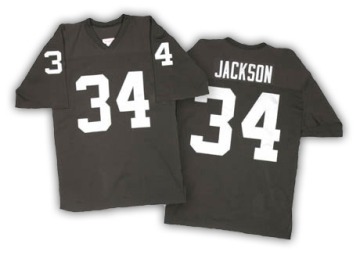 Bo Jackson Youth Black Authentic Team Color Throwback Jersey